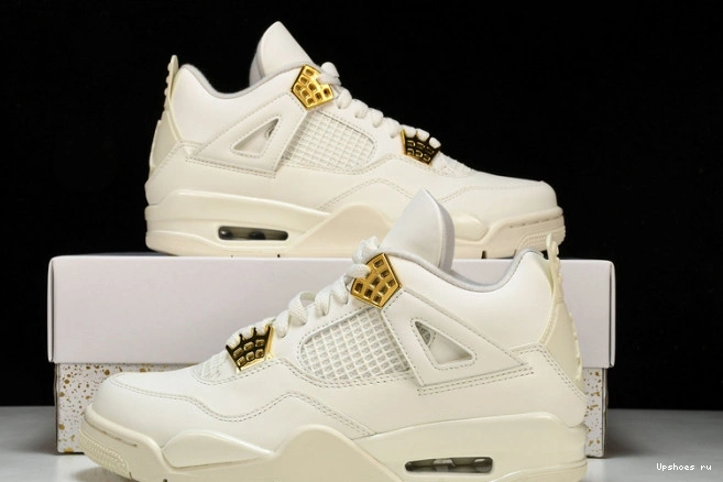 Gold Metallic 4 Jordan Retro AQ9129-170 0403